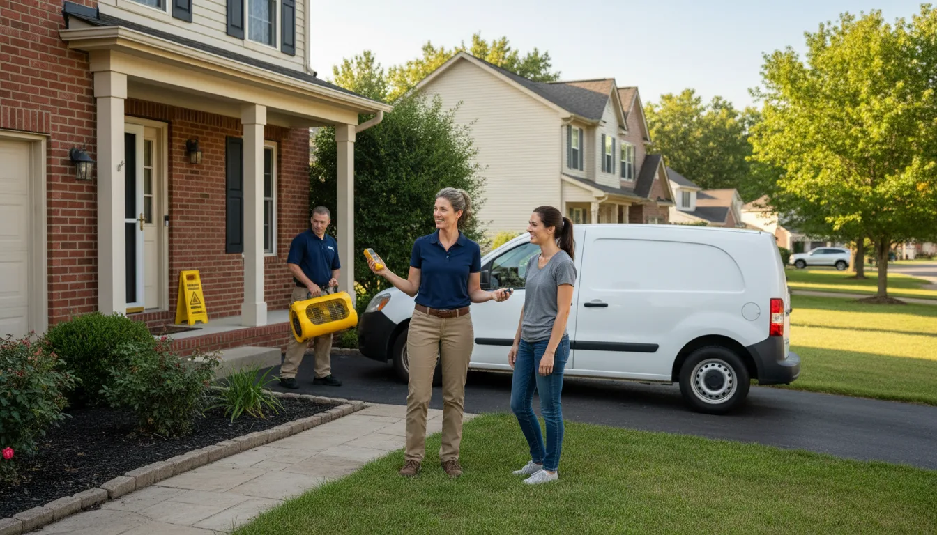 Residential water damage restoration in Hertford, NC